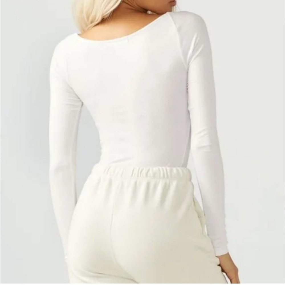 NWT, Joah Brown Square Neck Tight Rib Top, Sz M/L - Picture 2 of 14